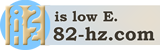 Link to 82-hz.com - the low E string